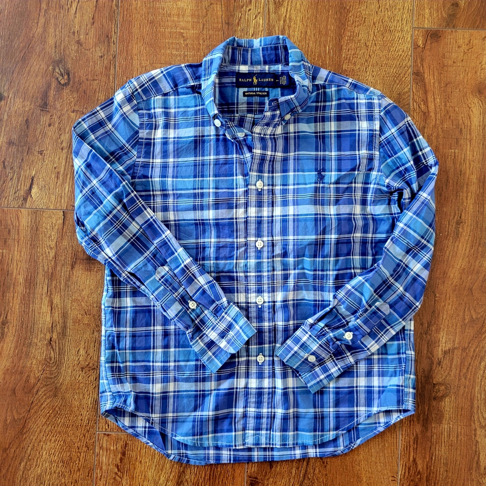 Ralph Lauren Blue Plaid Boy's Shirt